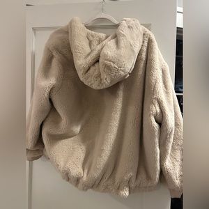 Zara Reversible Fuzzy/Suede Jacket